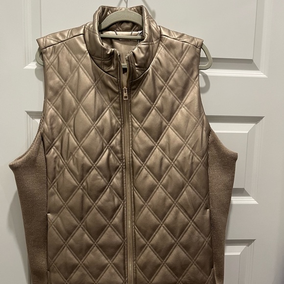 Chico's Jackets & Blazers - 🤩😎Chico's GOLD Metallic Quilted Vest😎🤩